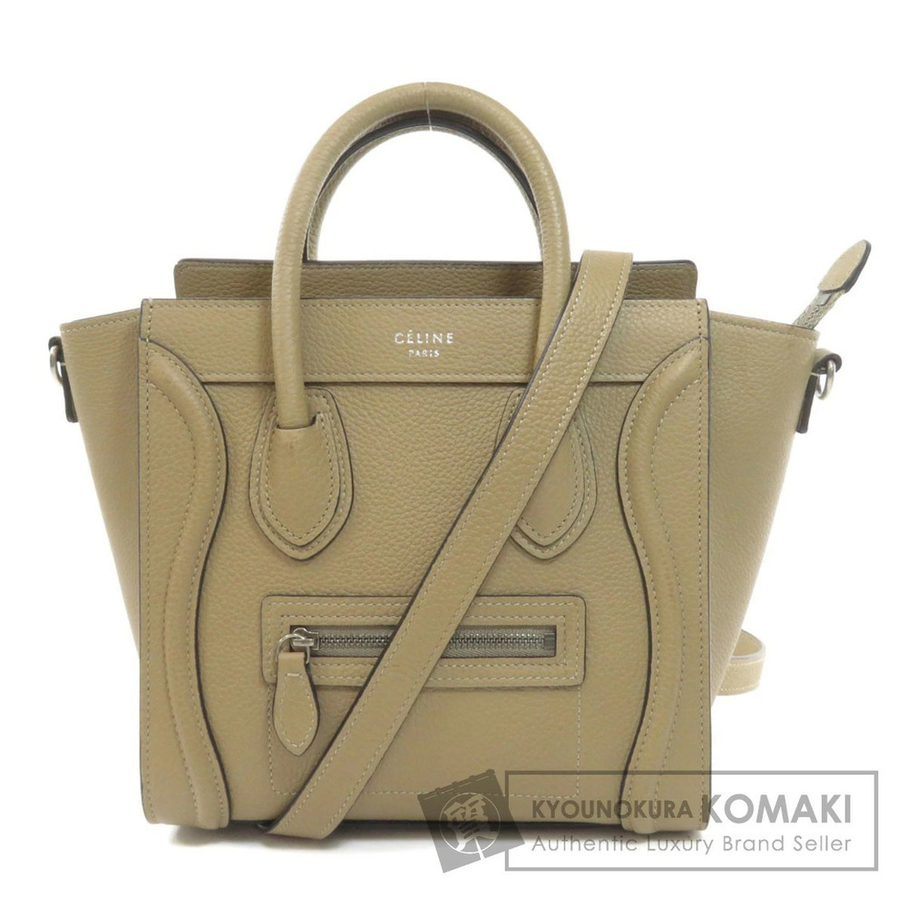Celine Luggage Leather 2way Handbag Calfskin - Picture 1 of 11
